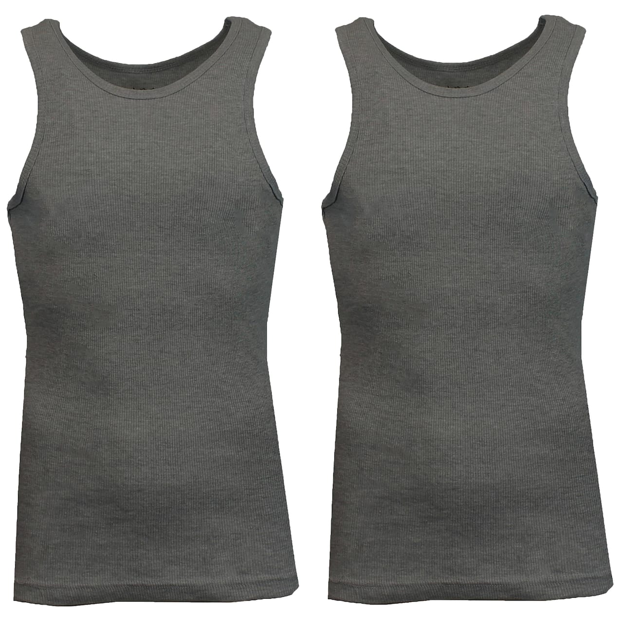 Galaxy By Harvic Famous Heavyweight Men’s Ribbed Tank Top 2 Pack